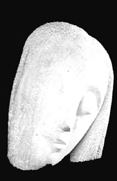 Art Deco Stone Head